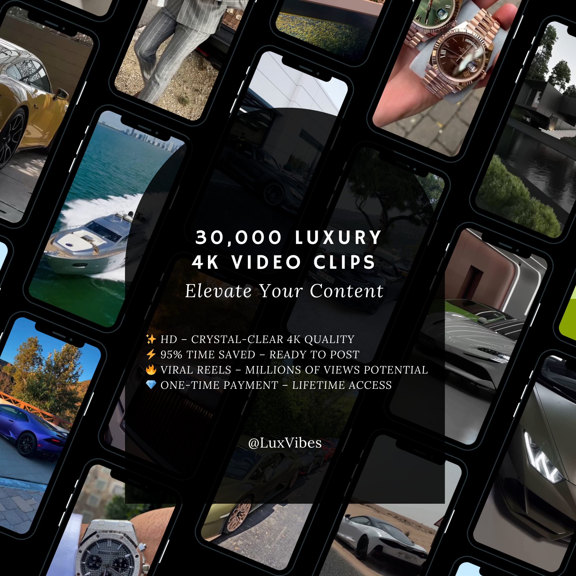 30,000 Luxury 4K Video Clips – Elevate Your Content